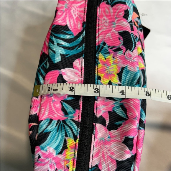 Hurley Floral Print Cosmetic Bag - Picture 13 of 13